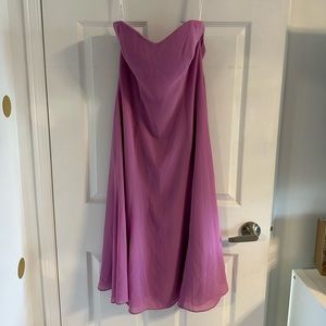 Dessy Collection Pink Strapless Dress